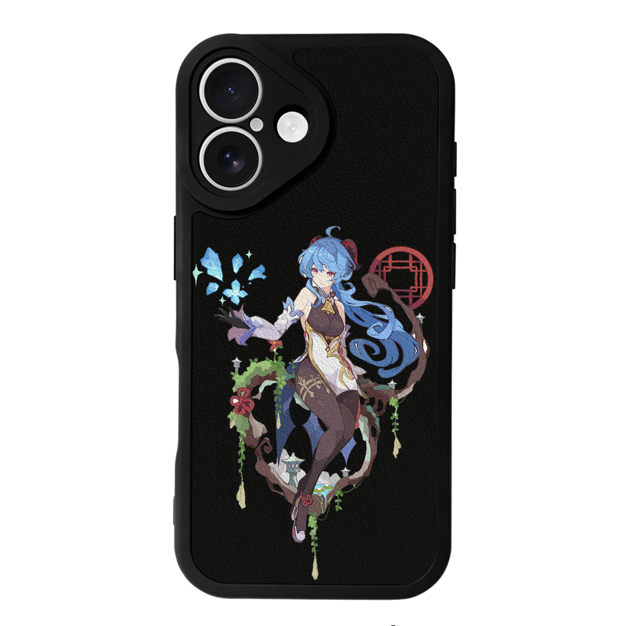 げんし神 甘雨 かんう genshin Ganyu 【iPhone 16シリーズ対応】シリコンスマホケース（レザー調） 材質：シリコン